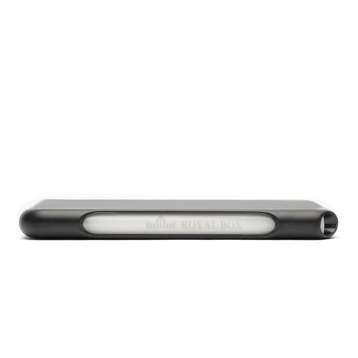 Royal Box Torpedo: almacenamiento discreto, 8 compartimentos, plástico, ideal para viajes, color negro