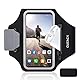 Sportarmband Handy Universal, Handyhalterung Joggen Mit Kopfhörer Tasche Running Armband für iPhone 16 Pro Max/15 Pro/14 Pro/13/12/11 Handytasche für Joggen Running Bis zu 6,9
