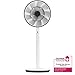 BALMUDA The GreenFan | Stand-/Tischventilator | DC Motor | Leise 13 dB | 1.5W Energie Sparen | 15m Reichweite | Design | Made in Japan | EGF-1700 (Weiß x Schwarz)2021 Neues Modell