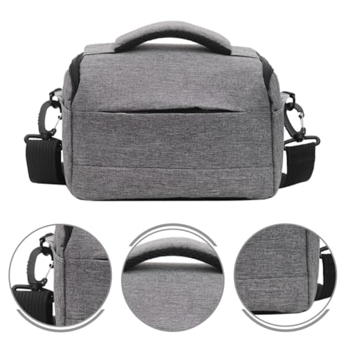 Funda protectora resistente y ligera gris para cámaras DSLR con correa de hombro ajustable 7