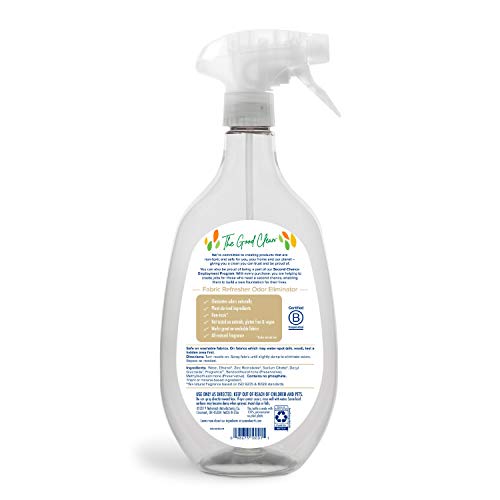 Odor Eliminator & Fabric Refresher Spray with Zinc by Sun & Earth, Cotton Blossom & Lemon Zest All Natural Fragrance, Eliminates Tough Odors Naturally with Zinc, Made in the USA, 32 Ounce (Pack of 2)