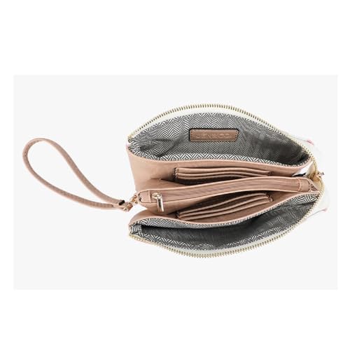 JEN & CO. Riley Checkered Crossbody Bag - Trendy Cross Body Purse with Detachable Wristlet Strap, Clutch2