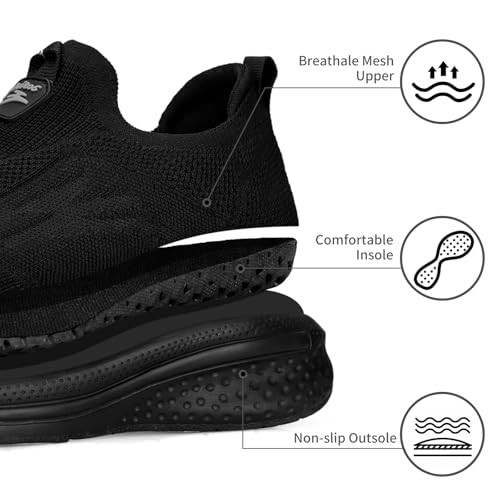 Image of Giniros Women's Walking Shoes Lightweight Breathable Mesh Sneakers Non Slip Sole for All Day Standing,Nursing,Travel and Casual Wear
