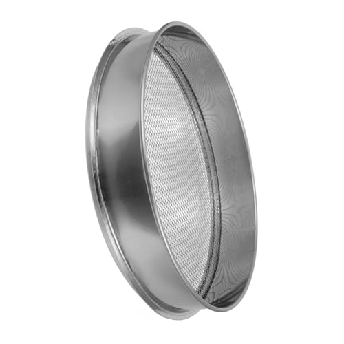 MOBUTOFU Setaccio in Acciaio Inox per Terriccio Setaccio da Giardino Rete di Terreno e Rocce Colino Portatile per Giardinaggio e Edilizia