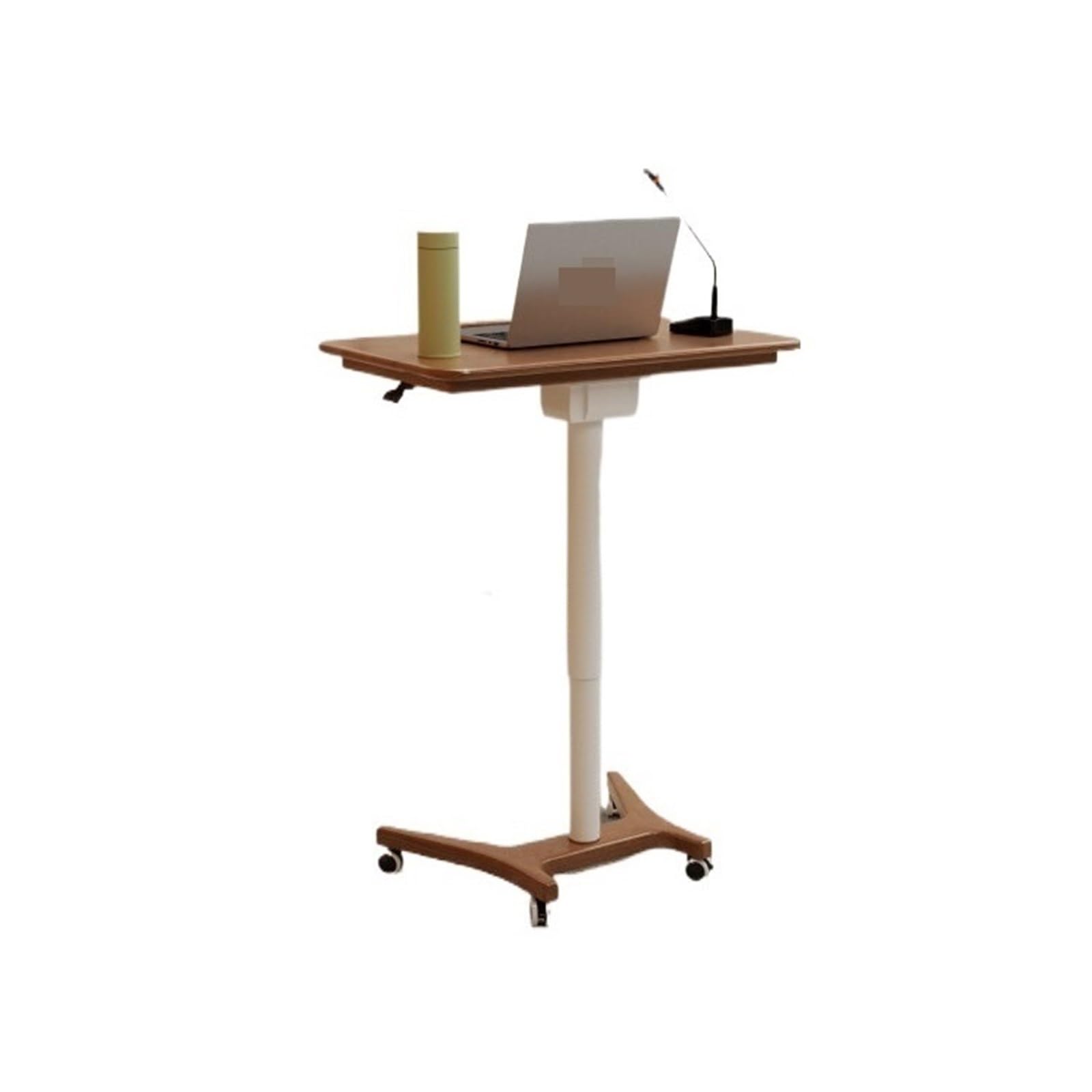FZL02068LM Speaker Wooden Lectern Height-adjustable Table Movable Conference Room Podium Pulpit