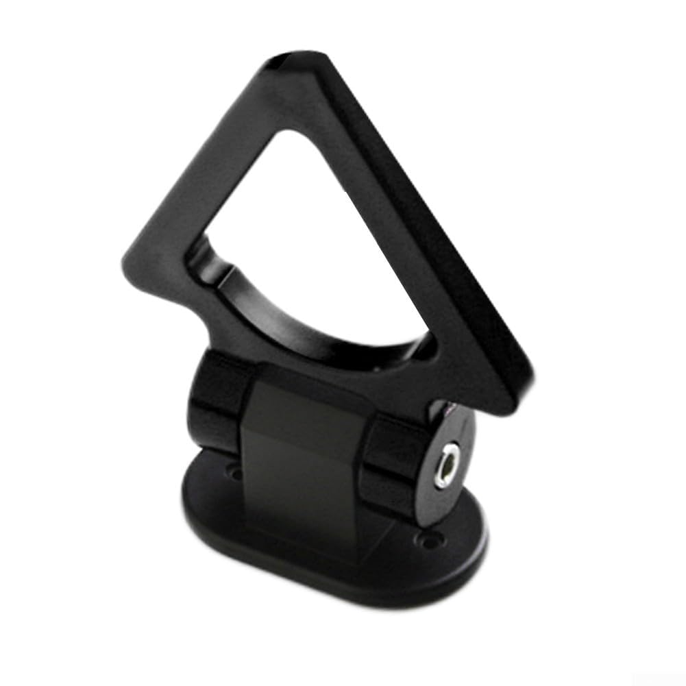 AIKEOU Vehicle Exterior Decorative Trailer Tow Hook with Simulation Racing Style, Movable 180 Degree Tow Hook, ABS Material Construction,black