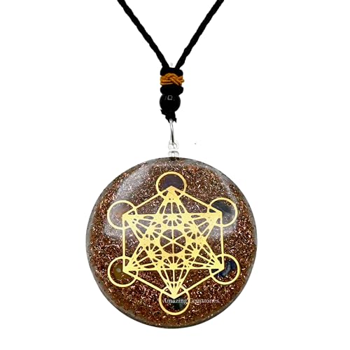 Pendentif orgonite Métatron bouclier ondes et harmonisation