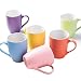 Produktbild CHUTD Porzellan-Kaffeetassen, Set mit 6, 11 Unzen, große Kapazität, warm sortierte Kaffeetassen, haltbares Porzellan, für Kaffee, Tee, Kakao, Müsli, Milch