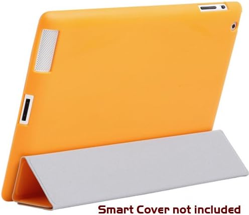 i-BLASON Case for iPad 2 Smart Cover (Not Included) Ultra Slim 1.2mm Orange -Award Winning Partner Compatible Companion Skin