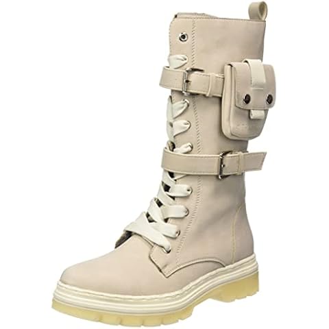 TOM TAILOR Damen 4292001 Halblange Stiefel, Cream, 39 EU Cover