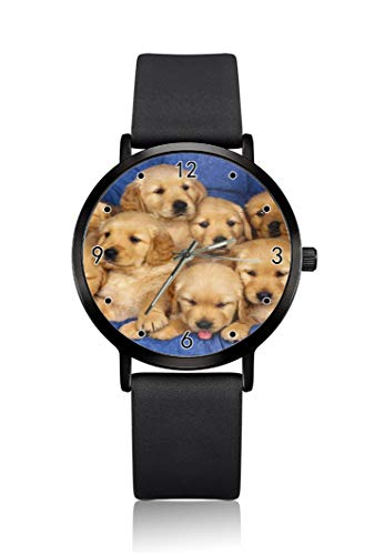 Reloj de Pulsera para Mujer de Lots of Perrs, Ultra Delgado, Extremadamente Simple, analógico, Ultra Delgado, Movimiento de Cuarzo japonés
