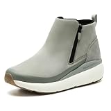ABEO MXV Shift Zip Metatarsal Booties for Women | Fall Boots for Women | Metatarsalgia Boots | Metatarsal Boots Grey Nubuck, 8.5 Medium