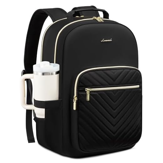 Stylish Laptop Backpack with Tumbler Holder
