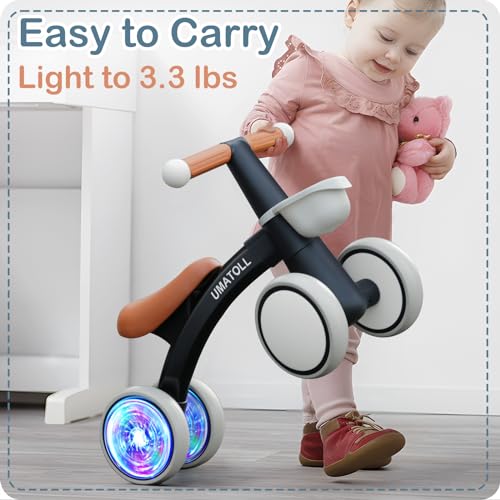 Umatoll Colorful Lighting Baby Balance Bike For 1 Year Old Boys Girls thumb #7