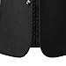 Mens Wool Blend Blazer Jacket Single Breasted Business Blazer Jacket Stand Collar Wool Blend Coat Wih Pockets (Medium,Black)