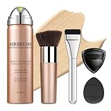 AOAZXBB Magic Minerals Airbrush Foundation Smooth Matte Full Coverage Airbrush Flawless Setting Spray Foundation-03 Nude