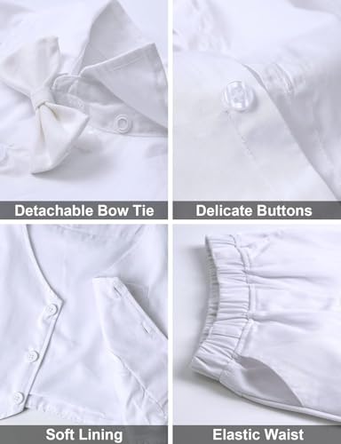 Image of A&J DESIGN 4pcs Baby & Toddler Suit, 12 Months - 5T, Shirt & Pants & Vest & Bow Tie