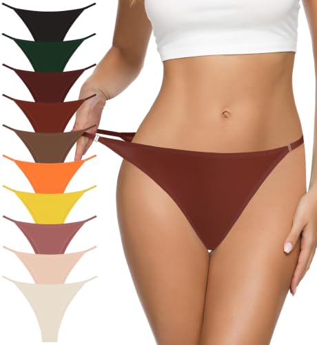 Image of Eiggam Women's Cotton Bikini Panties,High-Cut Full Coverage Stretch Cool Underwear for Women