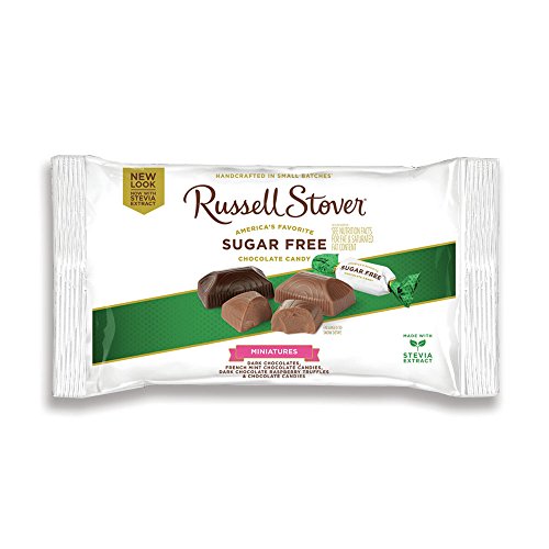 Russell Stover Sugar Free Assorted Miniatures with Stevia, 9 Ounce (Pack of 1)