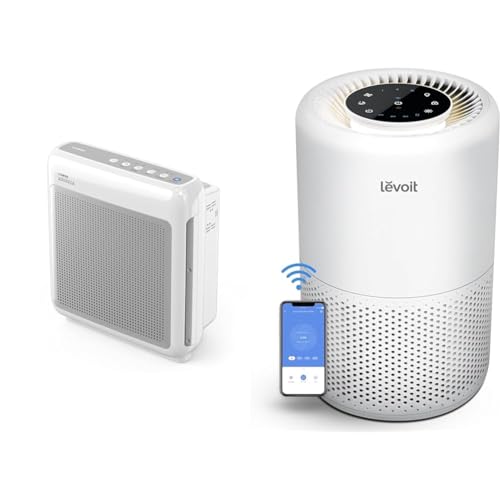 Coway Airmega 200M True HEPA Air Purifier (AP-1518R) + Levoit Core 200S Smart WiFi Air Purifier