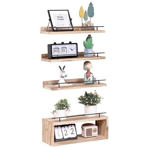 WONFUlity-Bathroom-Shelves-Wall-Shelves-with-Storage-Basket-Floating-Shelves-with-Over-Toilet-Paper-Holder-Farmhouse-Wood-Wall-Shelves-for-Living-Room-Bedroom-KitchenWall-Decor-4-Natual WONFUlity Bathroom Shelves Wall Shelves with Storage Basket Floating Shelves with Over Toilet Paper Holder Farmhouse Wood Wall Shelves for Living Room Bedroom KitchenWall Decor 4 Natual