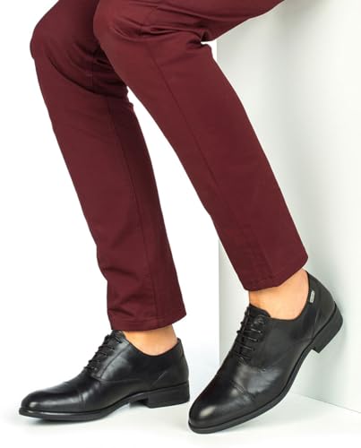 Pikolinos Para Hombre. M7J-4184 Mocasines De Piel Bristol Negro (46), Plano, Cordones, Casual - 2
