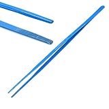 LAJA Imports (Huge Jumbo Aquarium Aqua Tweezers) Thumb Dressing Forceps Serrated 24" Long Blue Coate