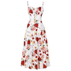 White Red Floral New