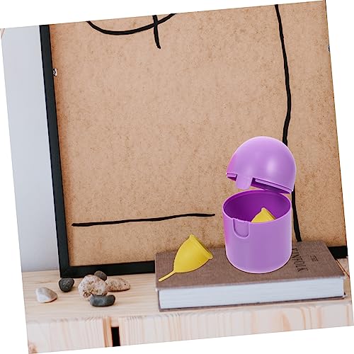 LALAFINA 4 Pçs Caixa De Limpeza De Plástico Ferramentas De Limpeza Mini Itens Copos Menstruais Ester