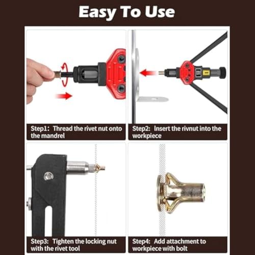 Écrous à riveter 5/16-18 multi-grip insert fileté acier galvanisé pour tôle