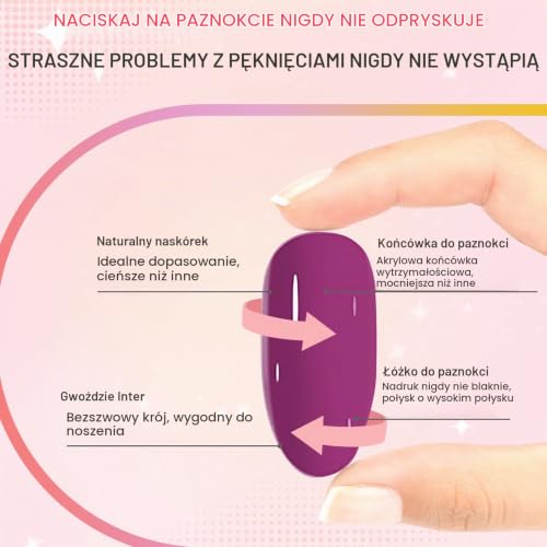Ceboic Press on Nails krótkie migdały, francuskie paznokcie do naklejenia, różowe, białe, gradientowe, sztuczne paznokcie z klejem do paznokci, naklejki, akrylowe sztuczne paznokcie, naturalne