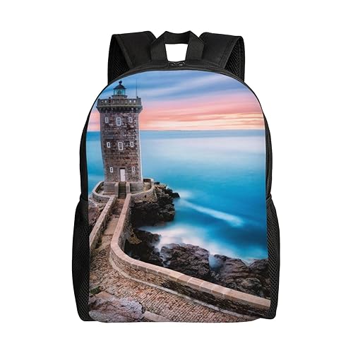 Sac à dos imperméable phare de plage pour escapades en plein air et déplacements professionnels