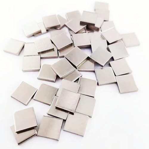 High Purity Nickel Square Plate, Ni ? 99.99% Nickel Sheet, 4N Pure Nickel Metal Block for Evaporation Coating, Scientific Research Experiment, 10 * 10 * 2mm (10, Grams)