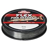 Berkley Flex SS monofile Hecht Deadbait Angelschnüre - Stark,wenig Drall, leicht zu knoten - Perfekt für den Angel-Anfänger!, 0.30mm | 15Lb | 6,8Kg | 300m, grau