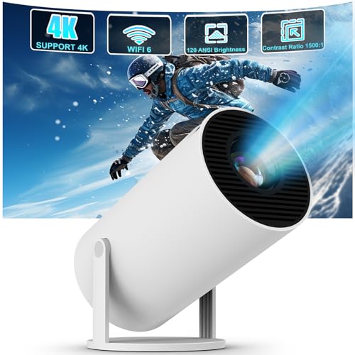 Mini Projecteur 4K Portable, Android 11, WiFi 5G, BT 5.0
