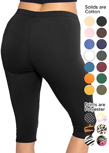 women39s and plus size knee-length and ankle length leggings