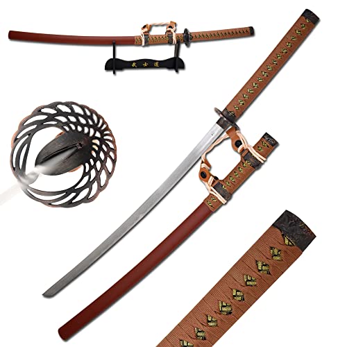 Snake Eye Tactical Classic-Two Tone Samurai Katana Sword Comes with Display Stand (1948)