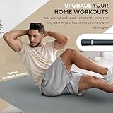 Gorilla Mats Large Exercise Mat – 6'x4', 7'x4', 7'x5', 8'x4', 10'x4' (1/4' Thick) – Ultra Durable Workout Mat for Home Gym Flooring – Non-Slip, Flat Fitness, Yoga & Weight Lifting Floor Mat