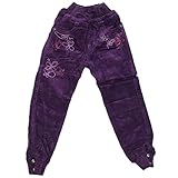 Sotala Süße Kinder Mädchen Cordhose Kordhose Kinderhose Stoffhose warme Hose 116 Dunkellila