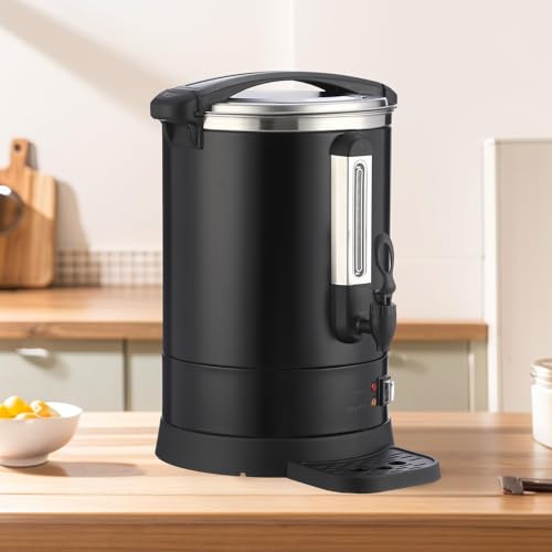 Image of 120-Cup (18L) Commercial Coffee Urn - Stainless Steel Electric Hot Beverage Dispenser with Fast Brew & Double-Wall Insulation, Easy to Clean for Large Events, Catering, Churches, and Gatherings