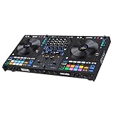 RANE FOUR Controlador DJ Stems avanzado, 4 canales: jog wheels de 8,5'...