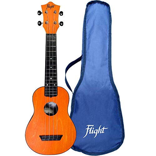 Flight, 4-String Travel Series Soprano Ukulele, Orange (TUS-35OR)