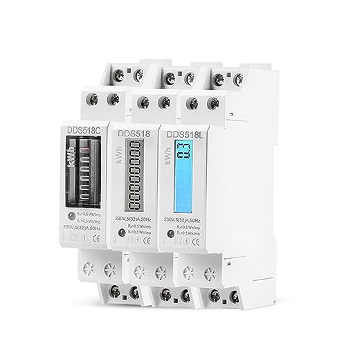 �X�}�[�g�G�l���M�[���j�^�[ �P�� 2 ���� LCD �o�b�N���C�g�t���d�͌v����d�̓��b�g�G�l���M�[���[�^�[ KWh AC 5-32A 50Hz �d�C Din ���[���}�E���g(DDS518C Analog)