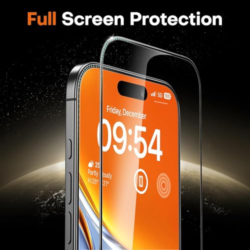 Image of Tempered Glass for iPhone 17 Air Screen Protector [Military Grade Shatterproof & Longest Durable] Screen Protector iPhone 17 Air Tempered Glass Full Coverage