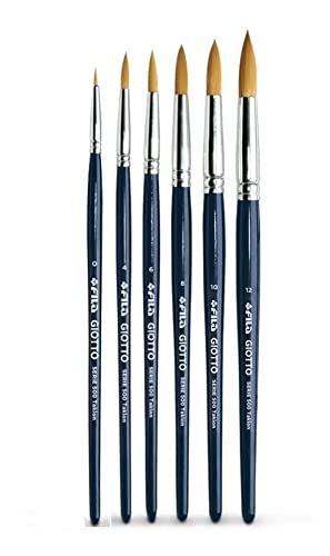 Kit Pincel Giotto Taklon Redondo Série 500-6 pinceis