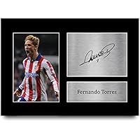 HWC Trading A4 Fernando Torres Atletico Madrid Regalos Impresos
