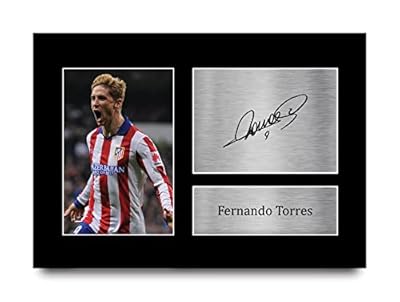 HWC Trading A4 Fernando Torres Atletico Madrid Regalos Impresos Imagen De Autógrafo Firmado Para Los Aficionados Al Fútbol Y Partidarios | Ya disponible en tu tienda friki favorita! En mundofriki.es!