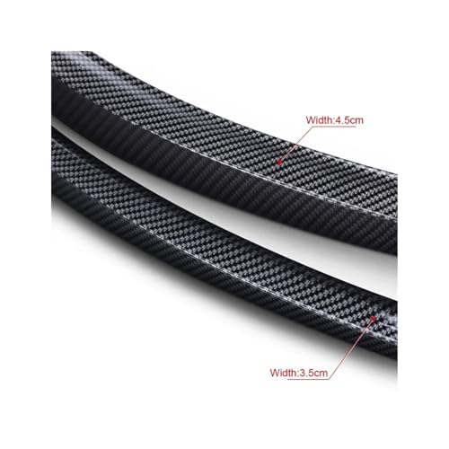 Faldones laterales de coche en fibra de carbono negra de 3.5cm para proteccion de carroceria 4 puertas 6