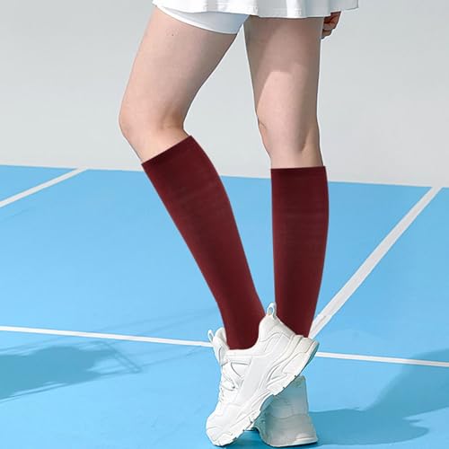 Image of Knee High Socks for Women, Long Tall Knee Tube Socks