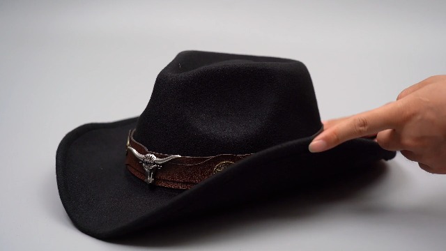 Classic Western Felt Cowboy Cowgirl Hat for Women Men Teen  display picture 2